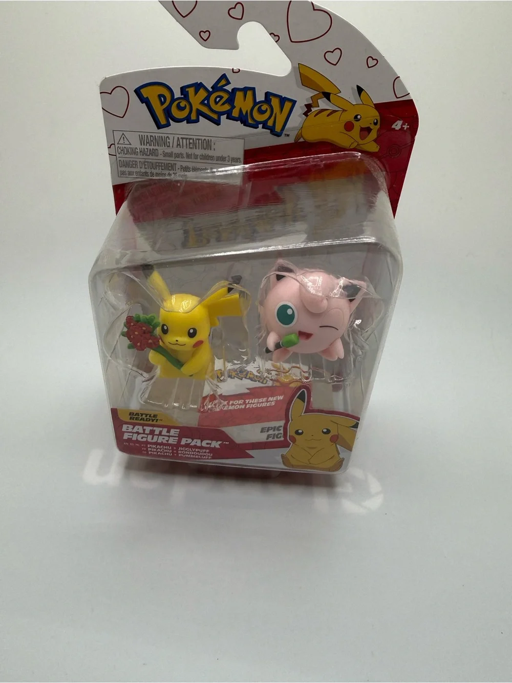 Pokemon Pikachu Jigglypuff Battle Figure pack toy valentines 2024 battle ready